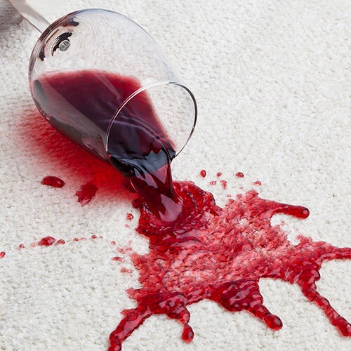Red wine spill cleaning on carpet | The Design House