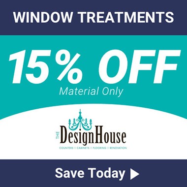 Window Treatments - 15% Off Material Only - Save Today