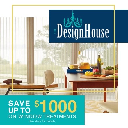 Save up to $1000 on window treatments. See store for details.