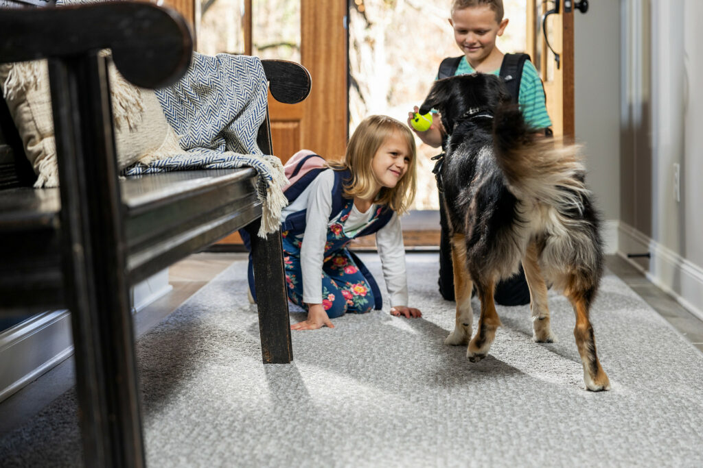 Kids on carpet flooring | The Design House