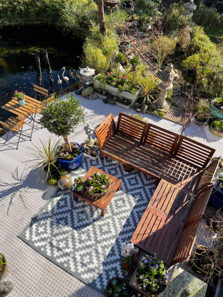 Outdoor Space with Area Rugs | The Design House