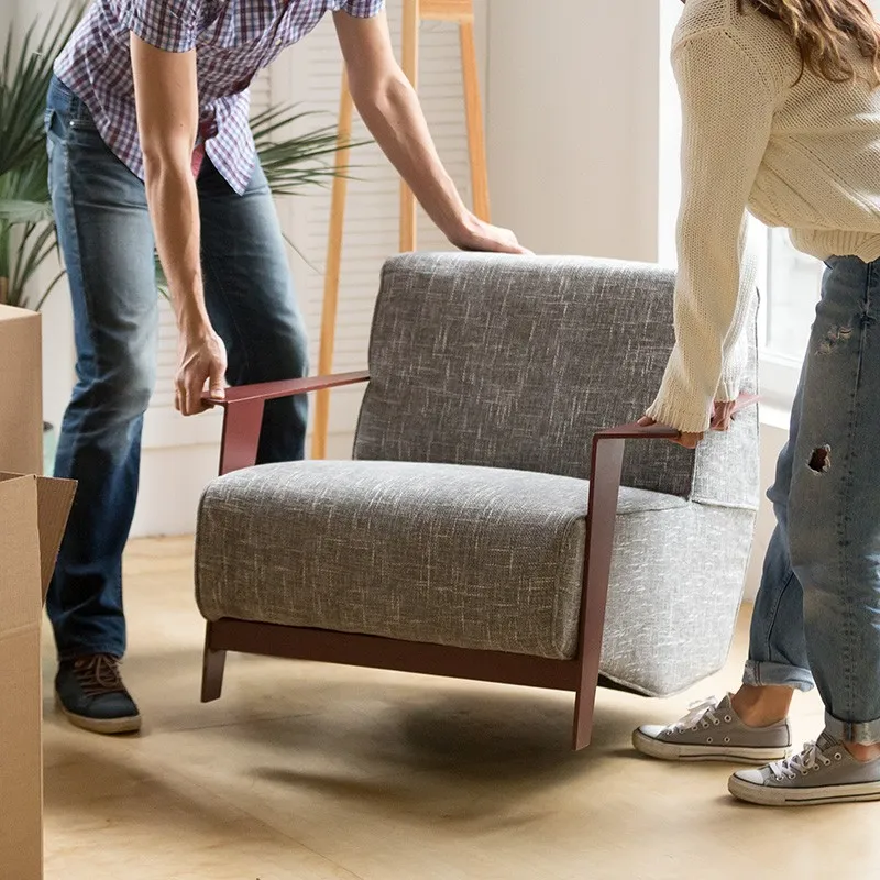 BeforeTileInstallation Couple moving sofa | The Design House