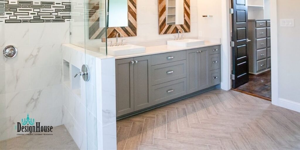 neutral grout colors on tile floor