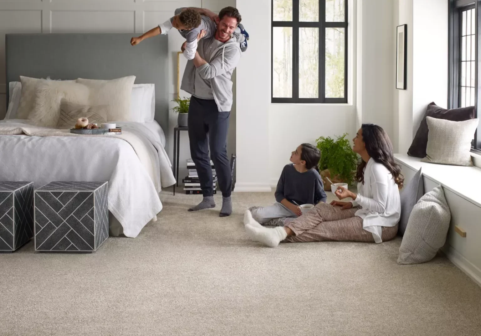 Family enjoying time together