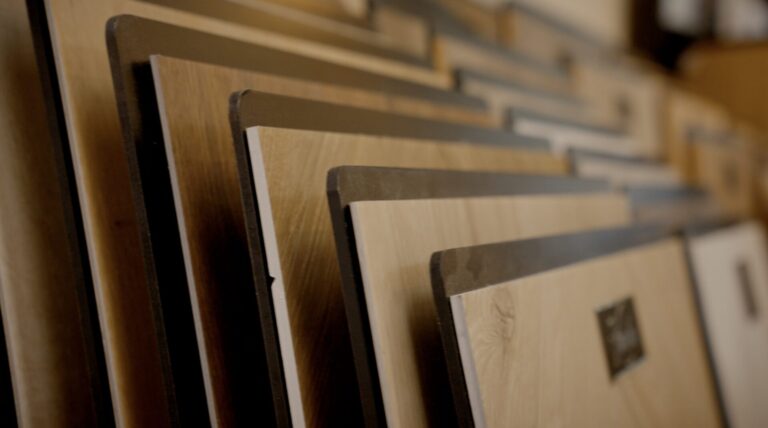 flooring samples in The Design House showroom