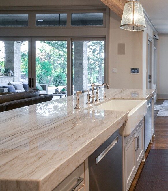 countertops in a kitchen by stonemeyer granite