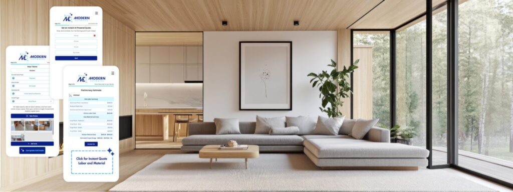 Virtual flooring estimate at The Design house